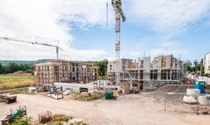 Objektbau Baustelle in Trier von Zenz Massivhaus